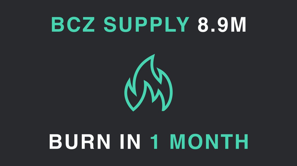 BZX_org's tweet photo. We are excited to tell you the supply of Bitcoin CZ:

8,985,842.78 $BCZ

We will have a coinburn for all unclaimed coins in 1 month after chain is live.

Stay tuned for more updates! https://t.co/OodDtjOZsh
