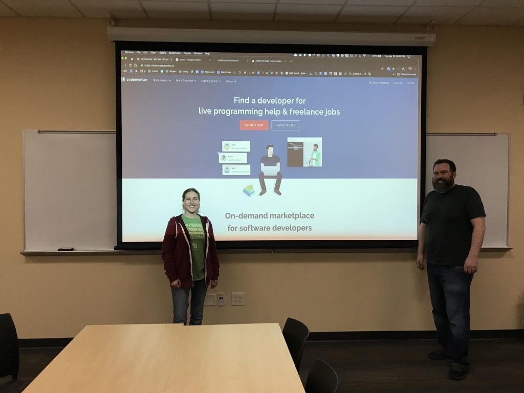 CodementorIO's tweet image. The crowd at @MadisonPHP blew our minds! Thank you for the warm reception, @e3BethT and being an awesome Codementor @beausimensen, we can't wait for the next meetup 🙌  #CodementorInPerson
