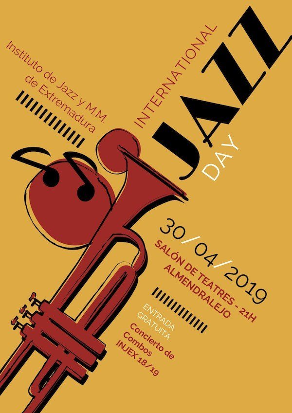 InstitutoJazz's tweet photo. DÍA INTERNACIONAL DEL JAZZ ALMENDRALEJO https://t.co/ix33SXLjhh https://t.co/7T2HfZve0B
