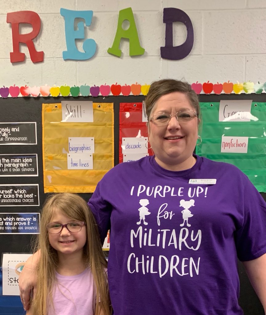 Our Lever family supported military children today by wearing purple! #LeverPride <a href="/MilitaryChild/">MCEC® | Military Child Education Coalition®</a> <a href="/ACPSDistrict/">Aiken County Schools</a> #WhyITeachLeverPride