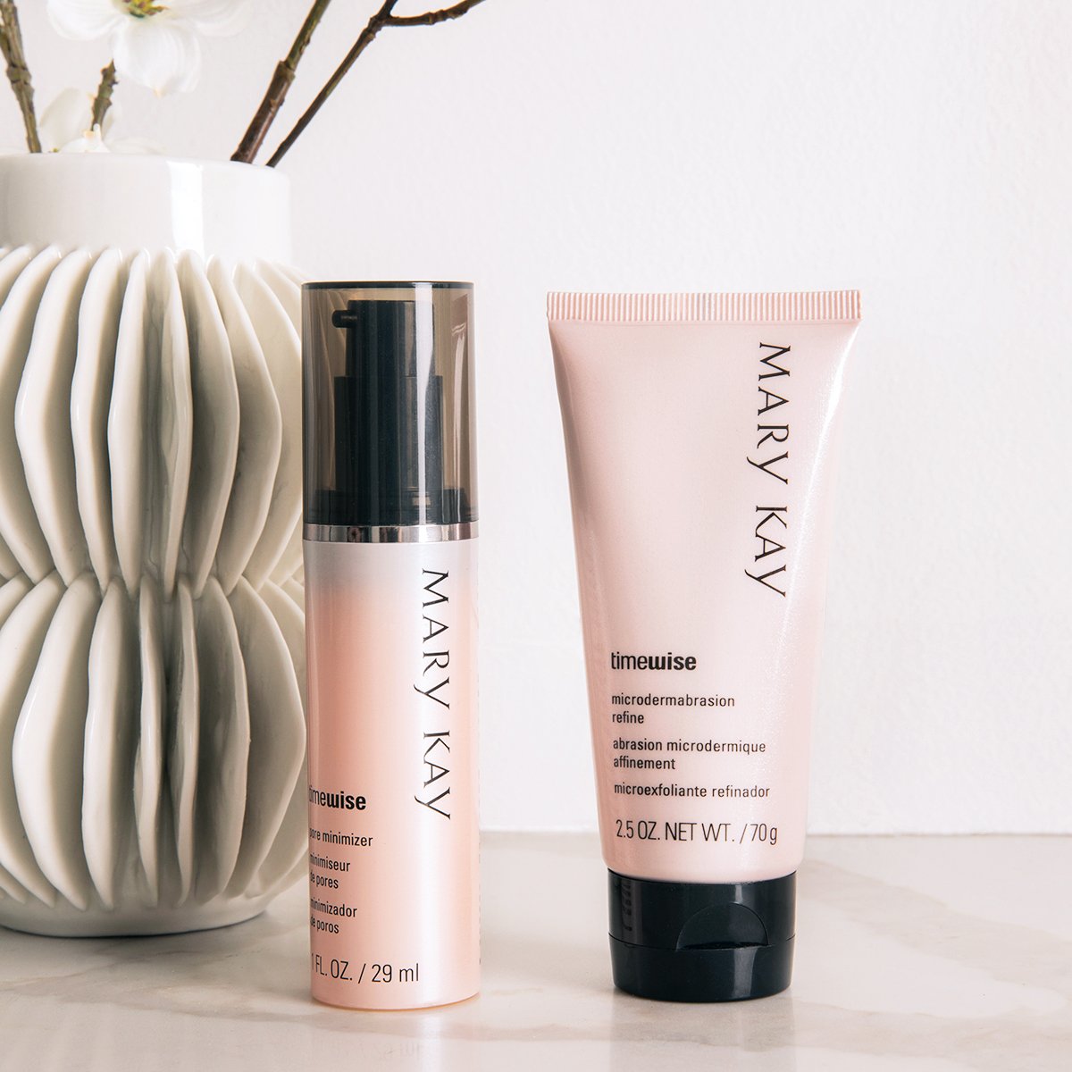 Get the look of polished, younger skin and significantly smaller pores with the two-step system of our TimeWise® Microdermabrasion Plus Set! #MaryKay bit.ly/2PtPFvy
