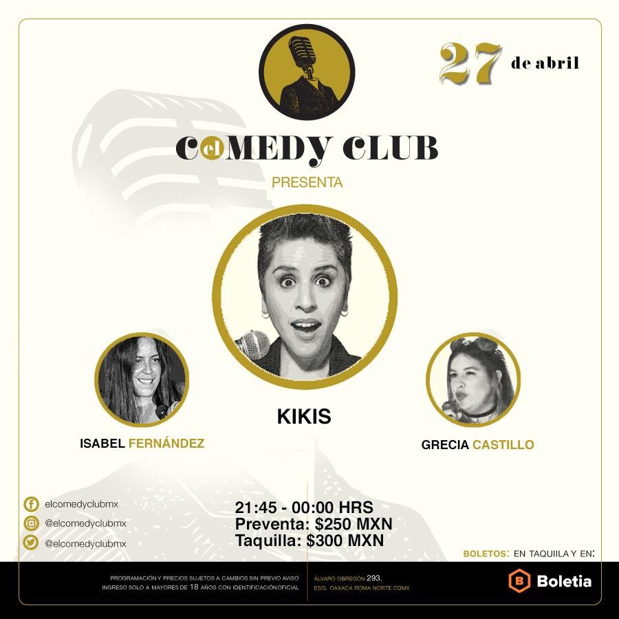 Lagreciacast's tweet photo. ¿Ya les había dicho que el sábado le abro el show a @soylakikis junto con @isabelsintwiter?  Pues va a pasar amigues. ✨ESTOY MUY EMOCIONADA✨ cáiganle al @elcomedyclubmx ✨✨#ElComedyClub https://t.co/DGKOfRVPSa