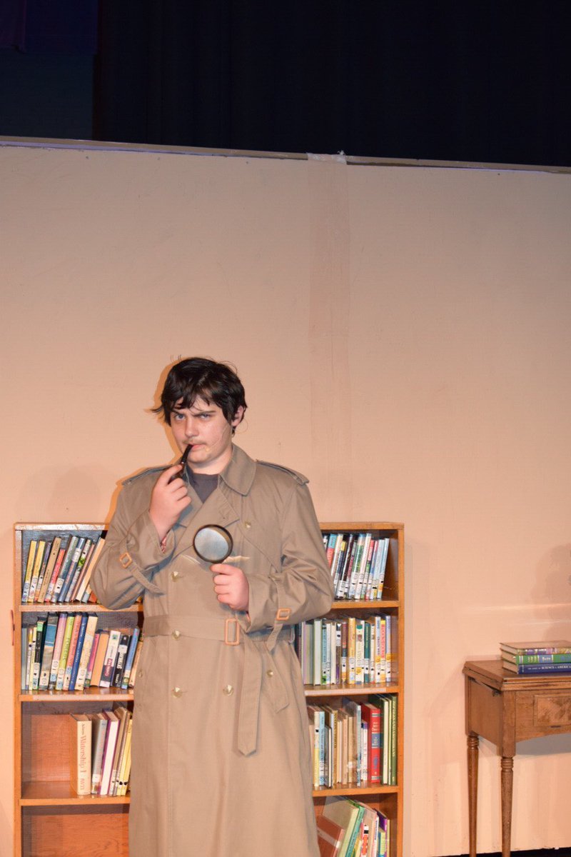 SAMSTitans's tweet photo. Join us this Saturday at 7pm and Sunday at 2 pm for ‘The Enchanted Bookshop’ at Shaler Area Middle School! 📚 See your favorite characters like Robin Hood, Sherlock, Dorothy, and many more help Margie save her bookstore that is involved in a jewel heist! 🔎📿@ShalerArea https://t.co/7XiaeFIbV6