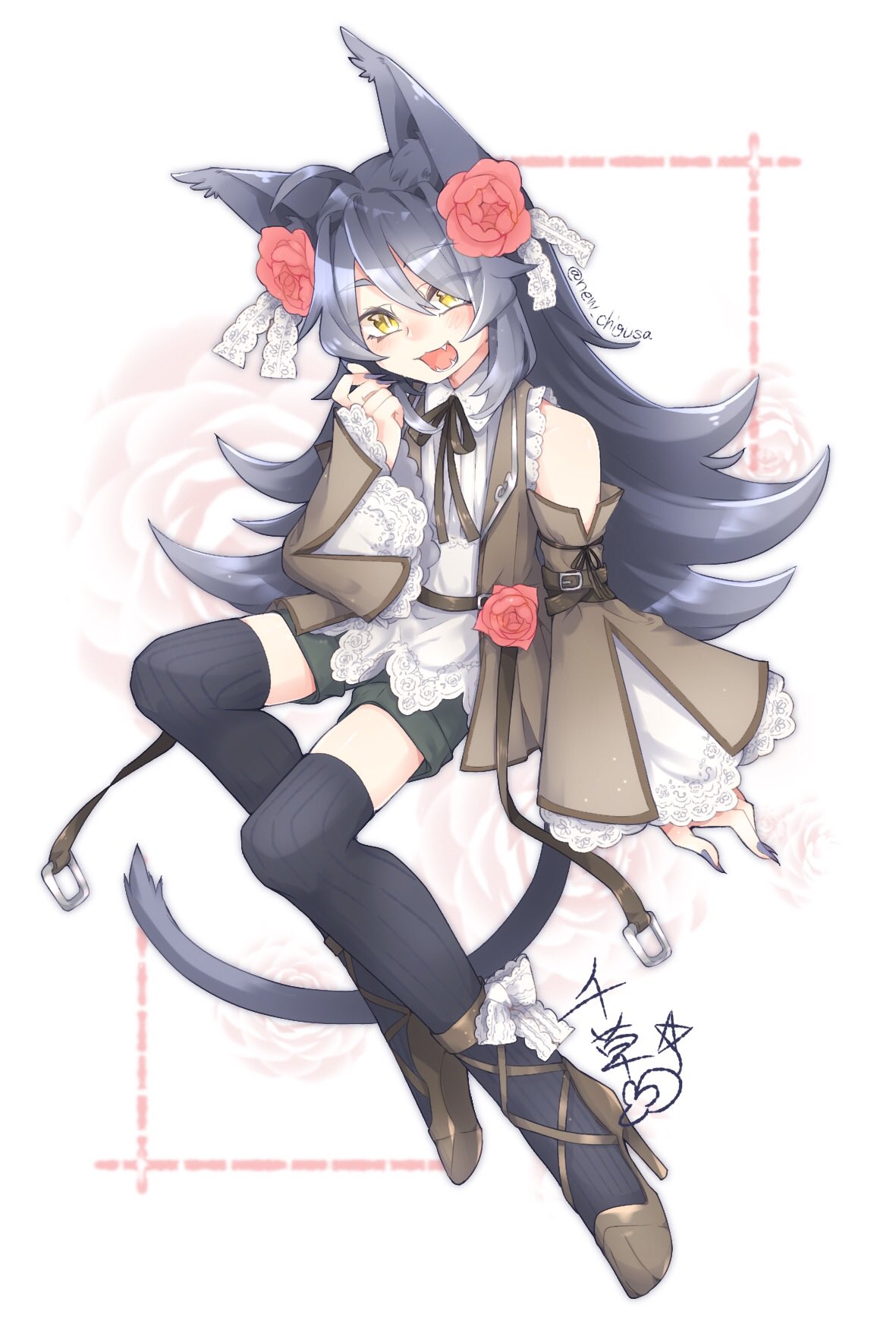 ちぐさ鼠 お仕事募集中 オリジナル アイビスペイント 絵描きさんと繋がりたい イラスト好きさんと繋がりたい 王道黒猫娘 こういう元気な女の子もすこなんじゃ 可愛い O ﾟ ﾟ O T Co Xtumicdq1i Twitter
