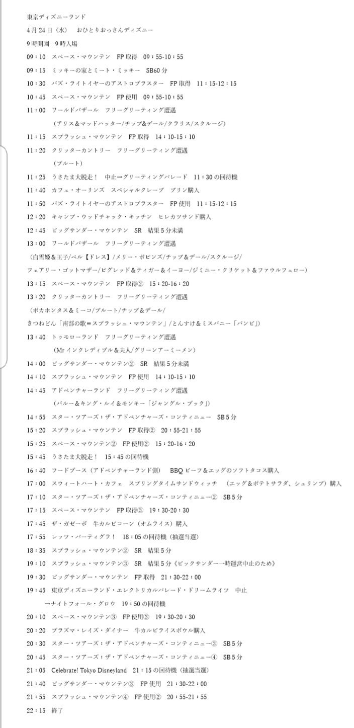 けいめん クリアファイル配りおじさん 東京ディズニーランド 4月24日 水 ガラガラだったなぉ アトラクションsb最長60分 スプラッシュ マウンテン グリーティングsb最長70分 ミートミッキー アベンジャーズ アベンジャーズエンドゲーム マーペル