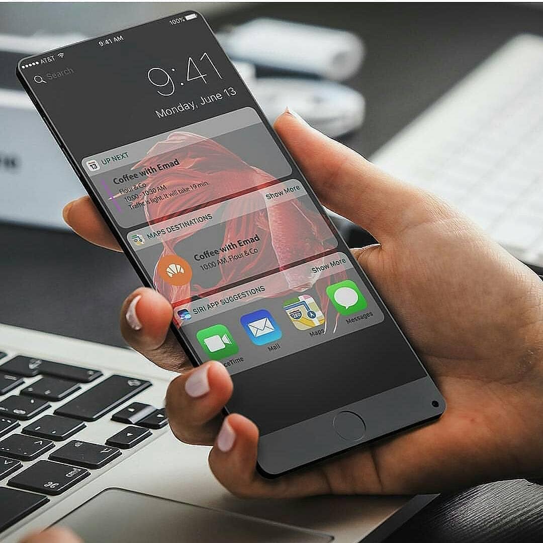 Tepoinn's tweet photo. Can this be the next iPhone ❓ Follow 👉🏻 @tepoinn 👈🏻for more tech!! 📸 from tecblog #iphone #iphone2018 #iphonex #concept #edition #digitalart #appleevent #technews #appledesign #Tepoinn https://t.co/zJw5dx2XlJ