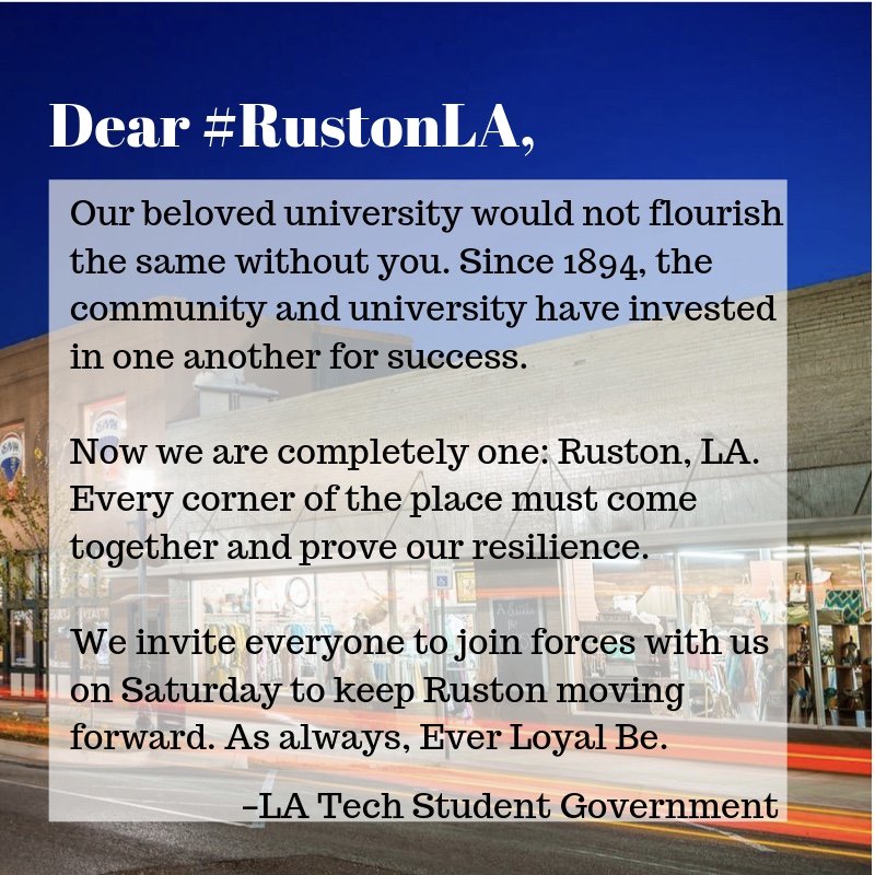 Students, citizens, Louisianians. Everyone is invited to Big Event. #BulldogsBounceBack #RustonLA 

🗓️ Saturday, April 27
🕗 8:00 AM CDT
📍 Ruston, La.
🏟️ Joe Aillet Stadium
📸: <a href="/mccoyh/">Henry McCoy</a>