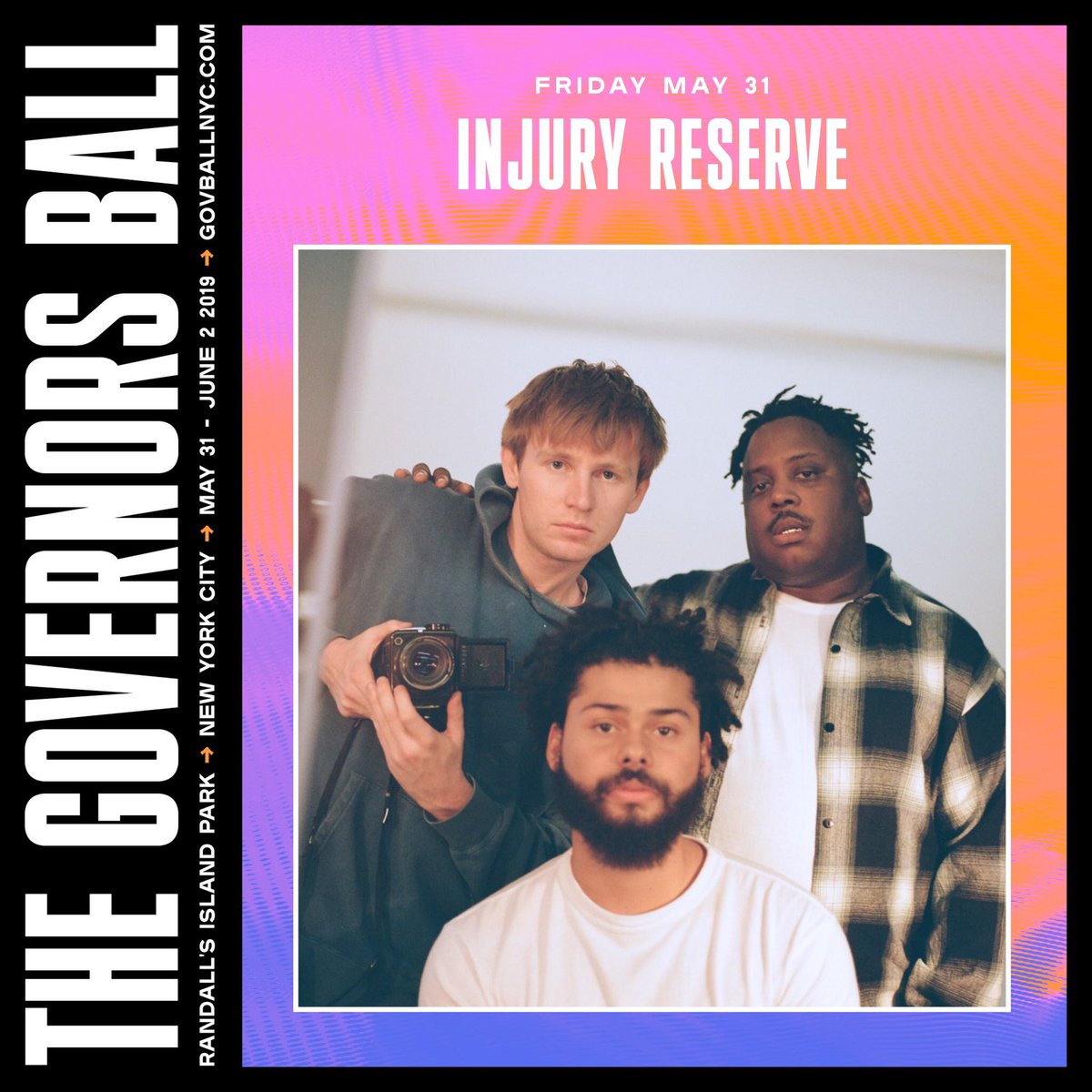 InjuryReserve's tweet photo. Just announced we’ll now be playing @GovBallNYC https://t.co/iDcLPbrFZE