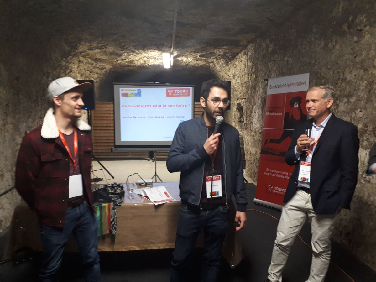 Tours_Loire_V's tweet photo. C'est la valorisation des ambassadeurs #ToursLoireValley de leur énergie et projets qui est au coeur de ce 1er RDV @JulienNEDELEC et Antoine PECQUET @Weecop 
#Concourslepine #startup  @mametours #Tours #Touraine #Attractivité https://t.co/jGq0cnj48h