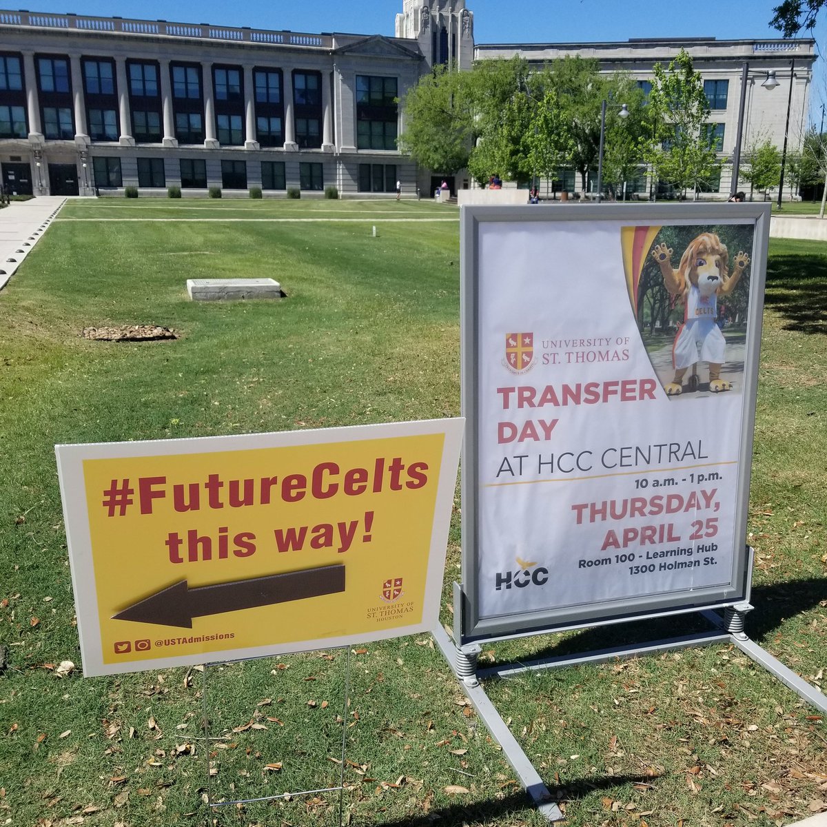 USTadmissions's tweet image. UST Transfer Day is happening now at @HCCDistrict @HCCcentral until 1pm in the Learning Hub! #Transfer2UST #USTHouston #CeltNation #FutureCelts #LiberalArts #STEM #College #University #Students #USTBold #BeYourBoldSelf