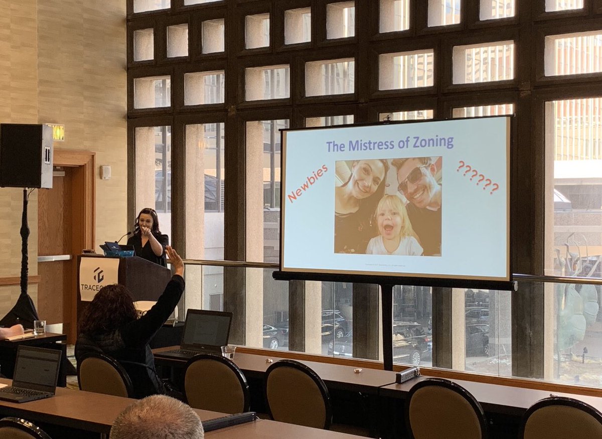 TraceGains's tweet photo. Andrea Post - Customer Success Manager, Awesome Mom, and Mistress of Zoning leading “#OCR and Zoning for Supplier Compliance” at #TGCon 👨👩👧 📷: Tyler DeWinkle https://t.co/cQLKyJJMhU