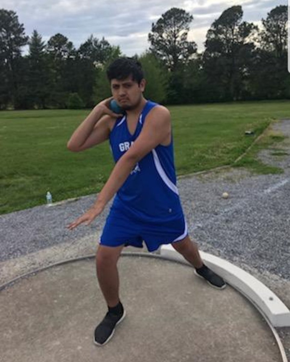 GravesTrack's tweet image. Nathaniel Verela and Max Wilson finished 2nd in shot with a combined distance of 51 feet 8.5 inches.
