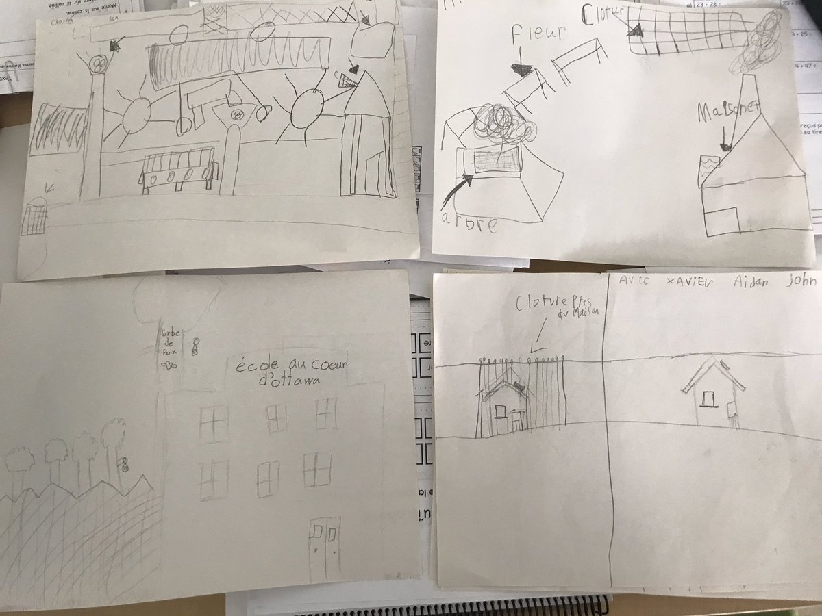auCoeurOttawa's tweet photo. Les élèves de 2e de Mme Geneviève ont étudié notre cour d’école afin de proposer aux élèves de PMJE les meilleurs endroits pour leurs nichoirs d’oiseaux! #projectnestbox #travaildéquipe #écocitoyens https://t.co/C4DCw2Uax3