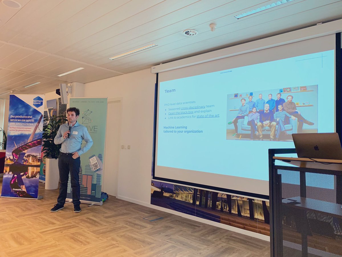 👨‍🎓Fraud detection with Machine Learning Techniques by <a href="/BoltzmannML/">Boltzmann</a> at our #FINANDTONIC hosted by <a href="/InvestNI/">Invest NI</a>. With <a href="/FRISS_com/">FRISS</a>, <a href="/Bit4you1/">Bit4you</a> and <a href="/Temenos/">Temenos</a> <a href="/TemenosMKPL/">Temenos MarketPlace</a> #fintech #belgium #MachineLearning