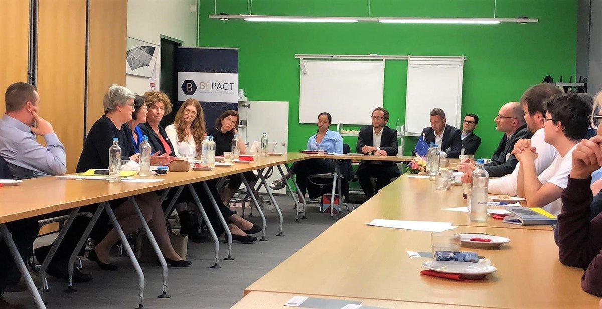 Whyte_CA's tweet photo. Tonight, interesting #Bepact debate with Mark Demesmaeker (N-VA), Petra De Sutter (Groen), Kathleen Van Brempt (sp.a) &amp; Lieve Wierinck (Open Vld). Their advice to Belgian #publicaffairs professionals: “Be authentic, credible, open and … make sure to reach out at the right time.” https://t.co/cR1QxJnC3T