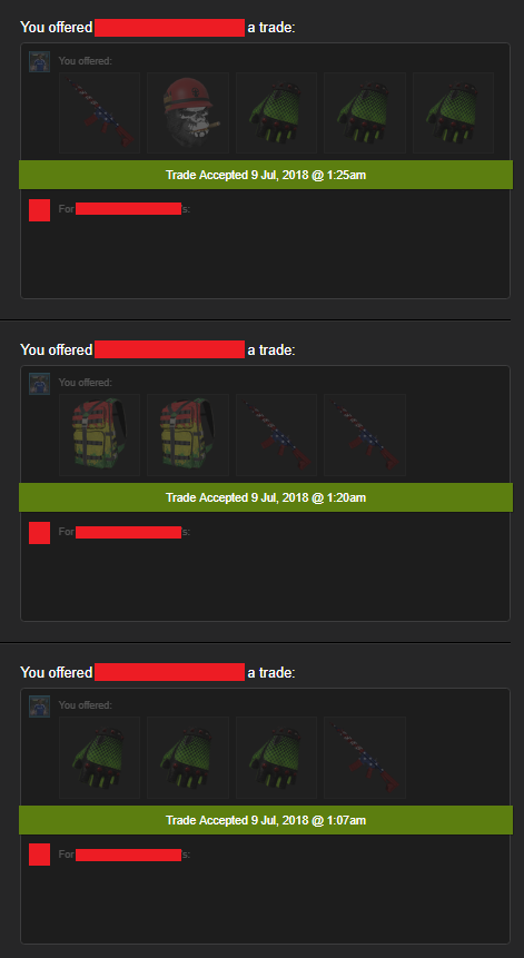JuanMataTV's tweet photo. Throwback time!
Almost 10 months ago, I bought codes for a full #H1PL set (including the Beanie & Backpack), offering these skins in exchange. All of the skins in this screenshot are currently worth a measly $125! ๐ https://t.co/H1J4BgK0fV