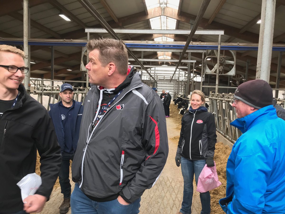 A great visit at Crasdale Farms to see 2 Delaval robots and some impressive Holsteins. ⁦<a href="/HolsteinPei/">2019 Congrès National Convention PEI</a>⁩  ⁦<a href="/HolsteinCanada/">Holstein Canada</a>⁩