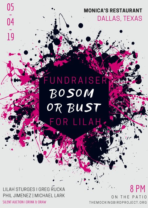 MockingbirdPro2's tweet image. Join us after free comic book day at @zeuscomics in support of @lilah_sturges