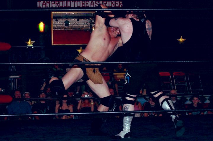 Wrestling Tomahawk at Action Unlimited, I think this was 2011, in Dallas PA.