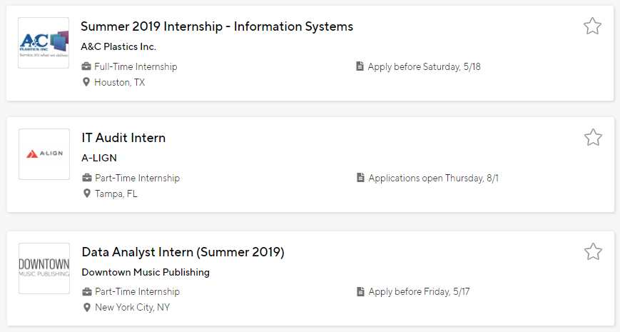 FSUCPS's tweet photo. MIS majors, take a look at these paid internship opportunities and more available on Handshake:
#FSUMIS #FSUBizInterns https://t.co/4dxKPUZmfv