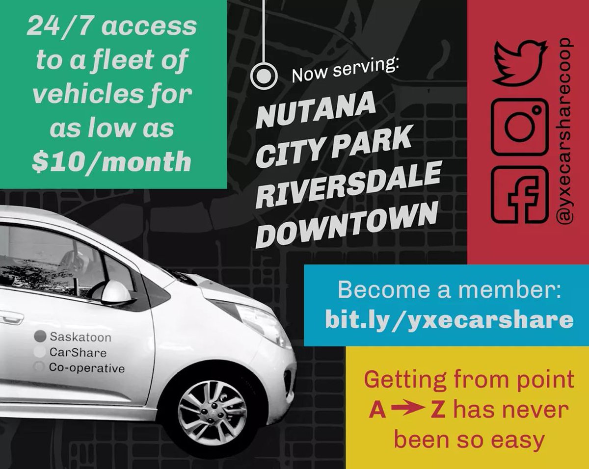 Did you see our recent ad in the Saskatoon Express? Become a member: bit.ly/yxecarshare #yxe #yxecarshare #whyownwhenyoucanshare