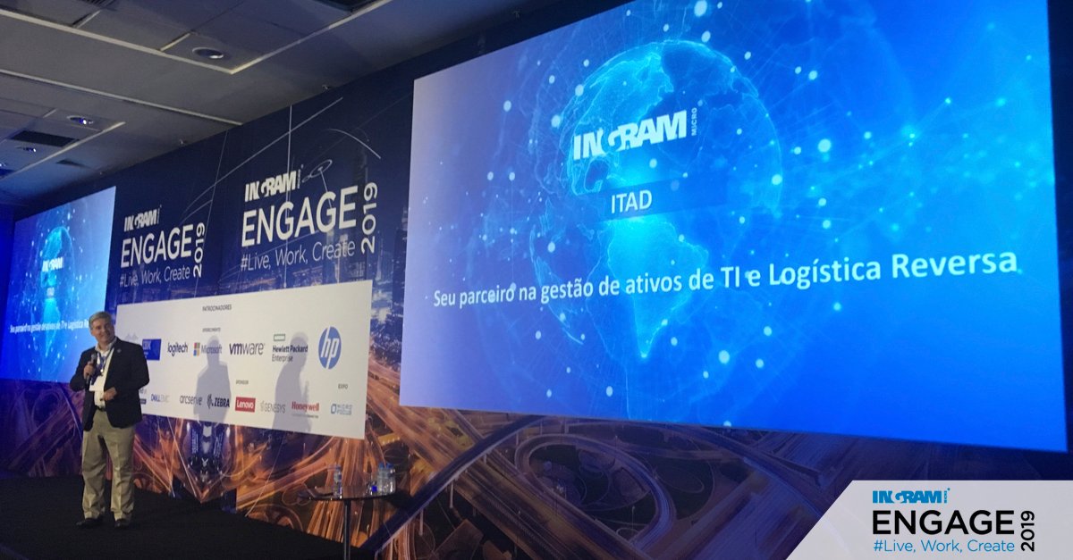 IngramMicroBRA's tweet photo. “A #IngramMicroITAD gerencia todo o ciclo de vida dos ativos de TI, desde o apagamento de dados até a reciclagem. Seu cliente pode não saber, mas ele precisa desse serviço e você pode ser o agente para ajudá-lo” – Leonardo Barreto, Responsável pelo ITAD no Brasil
#IMEngage2019 https://t.co/aM0Nl1CXWu