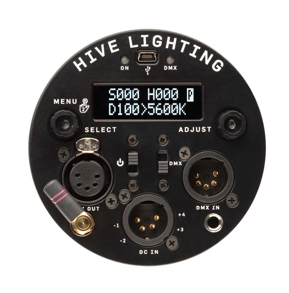 HiveLighting's tweet photo. Our new backcap interface can be found on all #bee50c #wasp100c #hornet200c fixtures
It features:
- Improved control knobs
- Most recent firmware, including 14 lighting effects, 30+ sources, and 3 white light profiles
- Wireless DMX Antenna
- 1/4 20 Mounting point https://t.co/BooAu5ia9Y