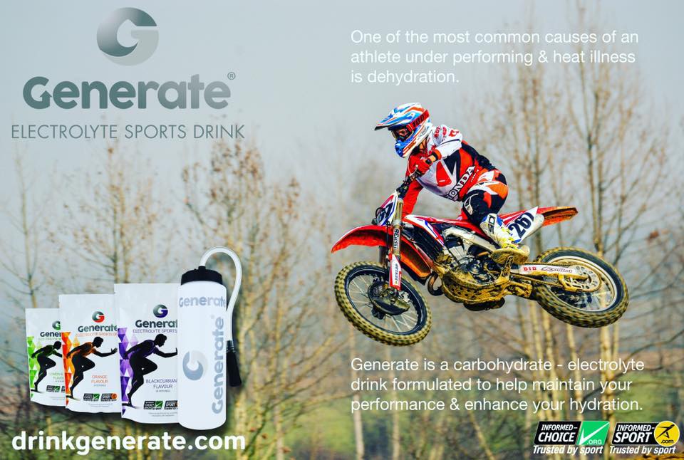 With the MX season well underway make sure you’re ready.

Generate electrolyte sports drink available to the trade in the UK from Rapid Moto Distribution
•
•
#generate #generatedrinks #electrolytes #enduro #motocross #fuelyourpassion #rapidmotouk