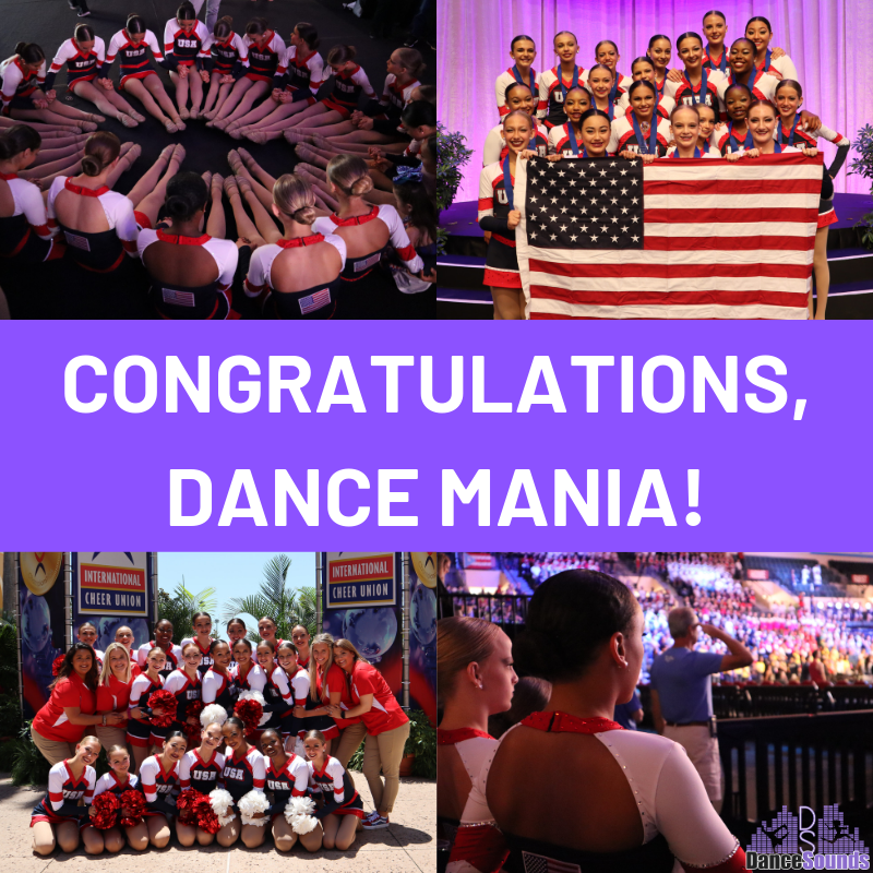 DanceSounds_'s tweet photo. Congratulations to our friends at @Dance_mania1 for placing SILVER in the Junior Pom division at ICU Worlds!!! We are so proud of you! 💜 https://t.co/xEXA466J0o