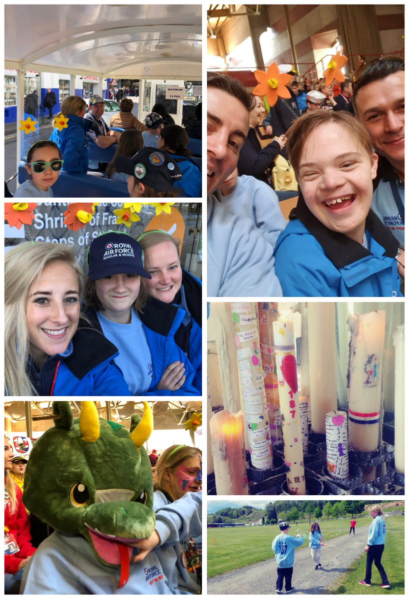 rafhcpt187's tweet photo. @RAF @HCPT @RAFBF @ChiefofAirStaff @Ian_Gale @RAFGender @RAF_FF What a busy afternoon!  We had a surprise trip on Le Petit Train.  Then we lit candles for our families and friends.   We played rounders against the Navy - we'll call it a draw! #RAFHCPT187 #HCPT #BigglestheBear https://t.co/Hvgp2lNKCl