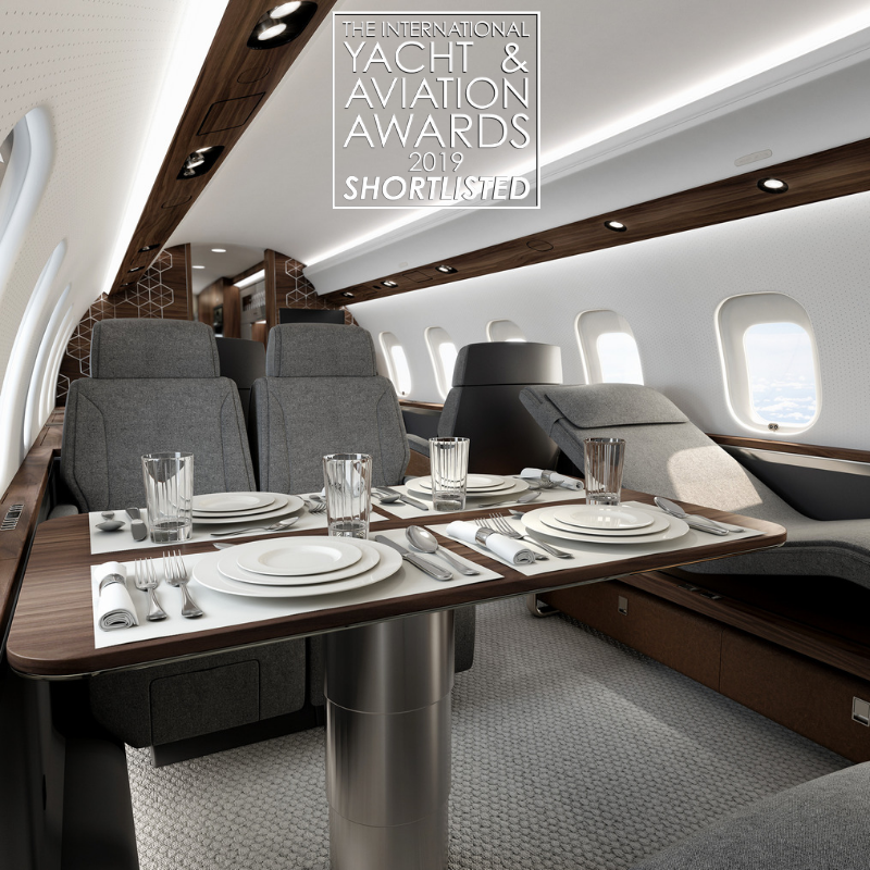 bombardierjets's tweet photo. We are pleased to announce that our flagship Global 7500 aircraft has been nominated for the 2019 International Yacht &amp; Aviation Awards in the following categories: Aircraft Seating (for the Nuage seating system) and Private Jet Design. Vote today at: https://t.co/0k1UCxPmgq https://t.co/GnhHGWYvYo
