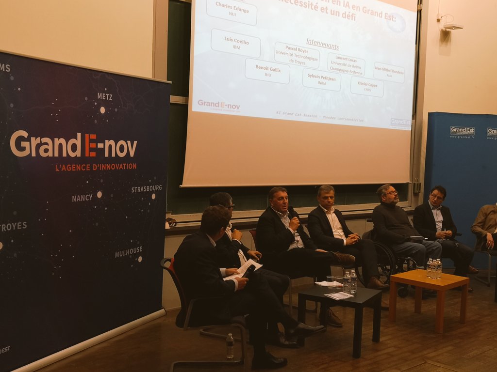 iheliotcouronne's tweet photo. #IntelligenceArtificielle s'écrit dans la @regiongrandest avec #AIGrandEstSession qui rassemble plus de 130 acteurs académiques et de l'entreprise.
Un objectif:une stratégie partagée public/privé autour de #santé #industriedufutur #Bioeconomie https://t.co/MCSfk4UwEF
