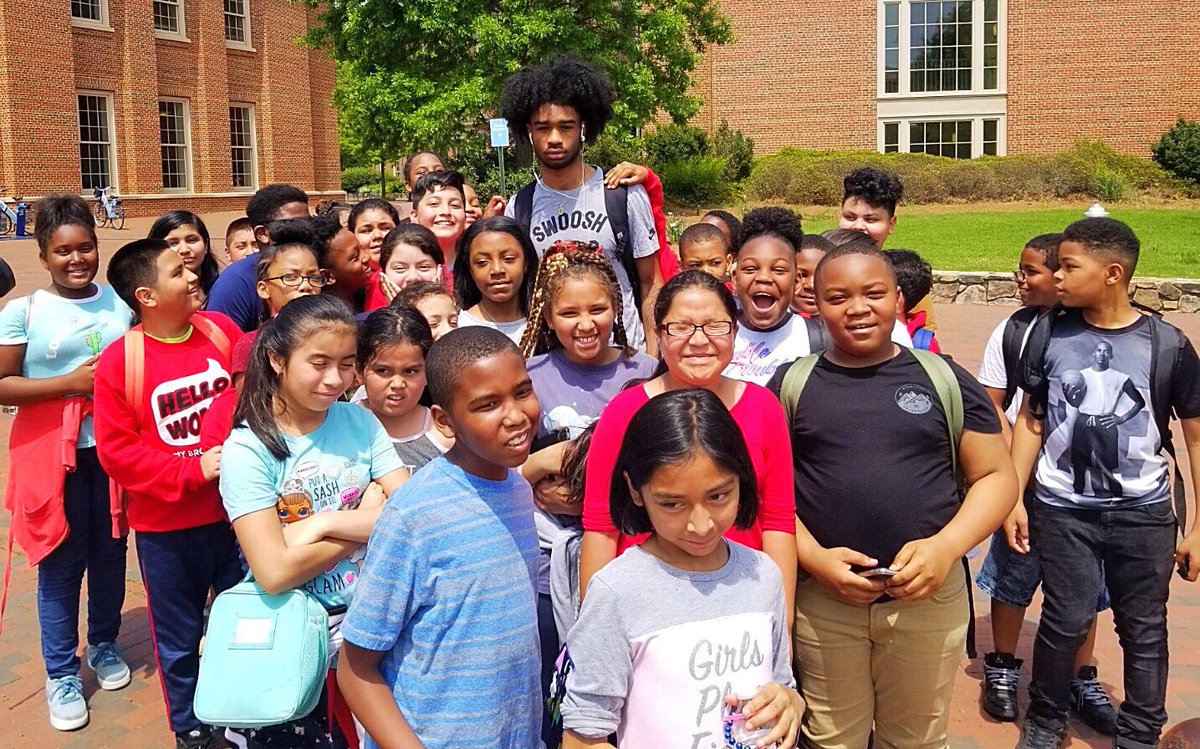 Our Lions visited UNC and met Coby White. What a treat! 
#CollegeAndCareerReady  #FSE #AllTheWayUp <a href="/DurhamPublicSch/">Durham Public Schools</a> <a href="/UNC_Basketball/">Carolina Basketball</a> <a href="/UNC/">The University of North Carolina at Chapel Hill</a> <a href="/pmubenga/">Pascal Mubenga, PhD.</a> @drstacydstewart