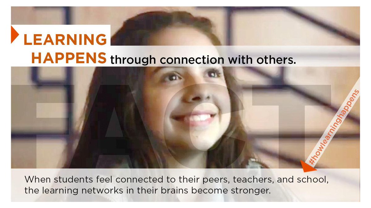 NCSEAD (@ncsead) on Twitter photo When students feel connected to others, the learning networks in their brains become stronger. That’s not an opinion. It’s #HowLearningHappens. Starting today, you can find out more from <a href="/AmericasPromise/">America's Promise</a>! When students feel connected to others, the learning networks in their brains become stronger. That’s not an opinion. It’s #HowLearningHappens. Starting today, you can find out more from <a href="/AmericasPromise/">America's Promise</a>!