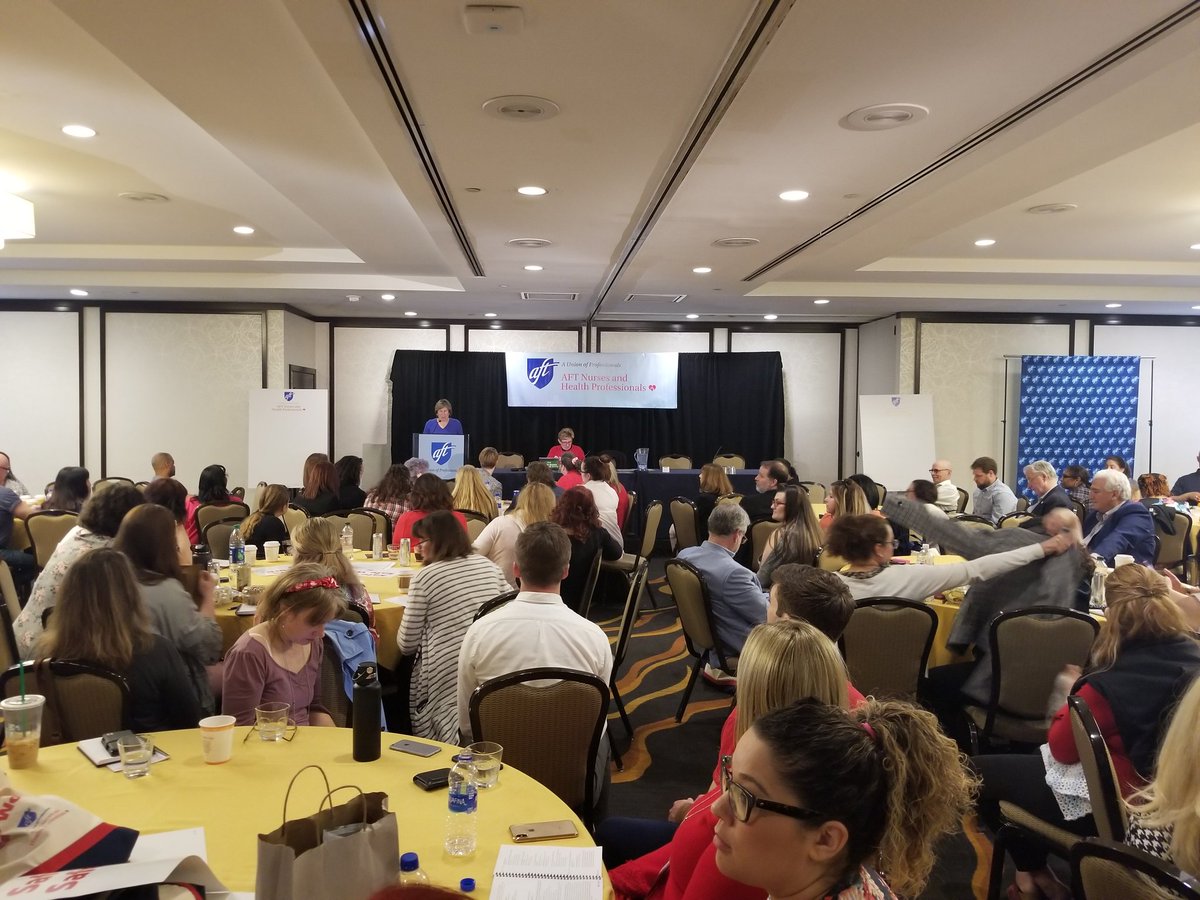 rweingarten's tweet photo. I was glad to be with @afthealthcare members today. We're in a moment of history making. This is another Watergate moment and we don't know how it's going to end. https://t.co/WA0Hnhlo5m