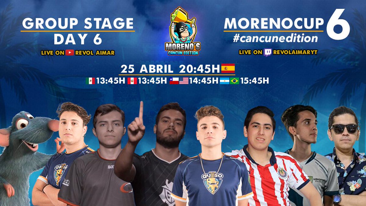 RevolAimar's tweet image. 🔴🔴🔴YA EN DIRECTO #MORENOCUP6 #DAY6 🔴🔴🔴
▶️Comparte el tweet con ❤️y 🔁y te mandaremos cariño y saludos en el directo 😍
📺youtube.com/c/RevolAimar/l… 
📺twitch.tv/revolaimaryt  
🔔VOTA POR TU FAVORITO
🎙️Con el gran @KojisanYT
👉