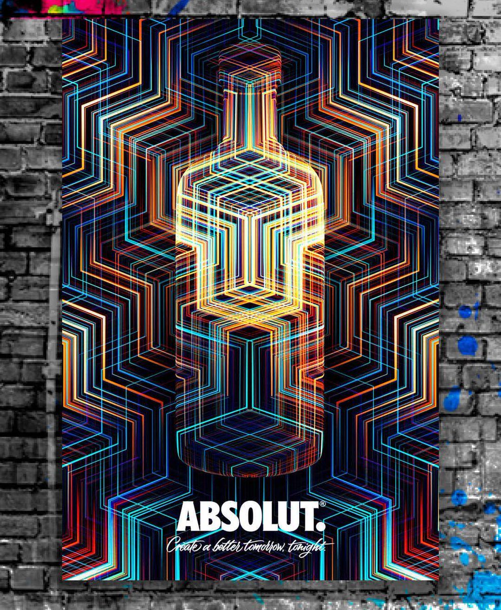 absolutvodka's tweet photo. "We are all connected, no matter where we come from". - @retoka_bcn. A modern and beautiful expression created by the global finalist from Spain. If you want to see all the global finalists, please visit https://t.co/VupMXRTO9S. #absolut #absolutcompetition https://t.co/P83nt1HMXw