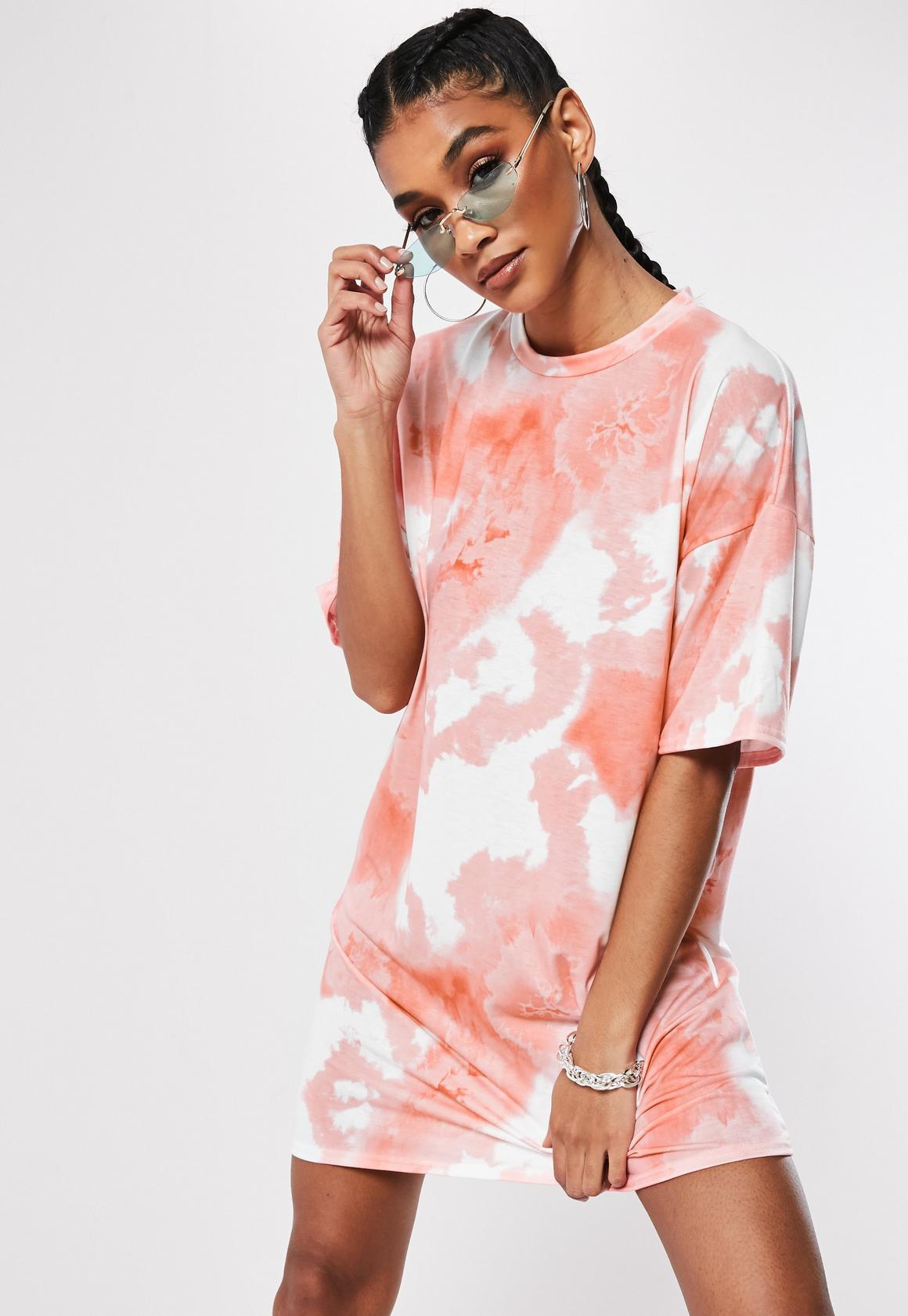Missguided tie top dye dress