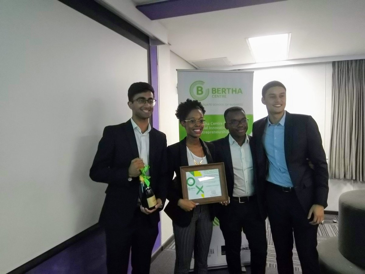 BerthaCentre's tweet image. Our winners are...drumroll...Education Connect! Congratulations! They will be representing @UCT_news at @mapthesystem 2019 taking place at @OxfordSBS. @BerthaCentre is sponsoring travel costs,accommodation &amp;amp; team branding #education #systemsthinking #mapthesystem @UCTGSB