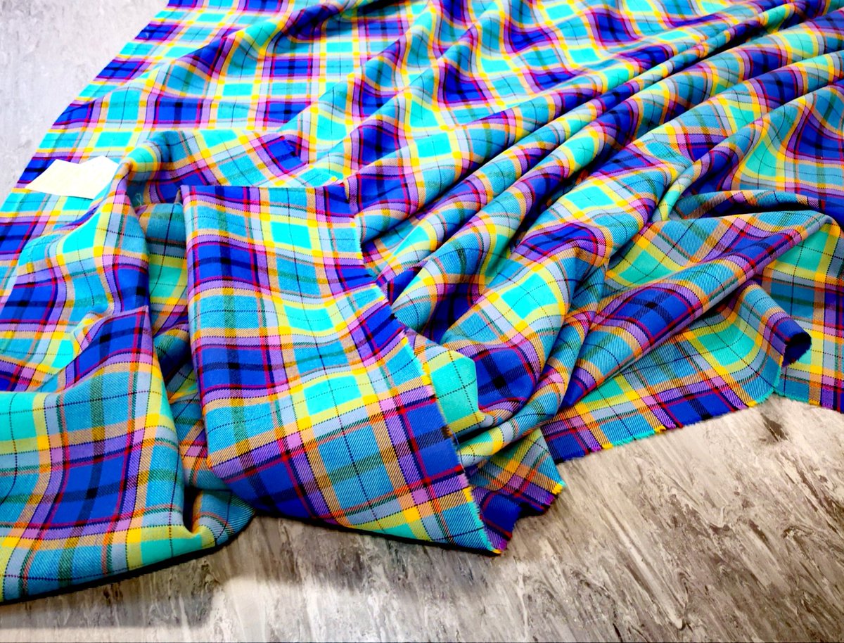 Well today was my lucky day! My very own tartan design for <a href="/HALOKILMARNOCK1/">HALO Urban Regeneration Company.</a> <a href="/MarieMacklin/">Dr Marie M S Macklin CBE</a> arrived this morning, I'm absolutely thrilled with it😍. Thank you so much for this, can't wait to get it kilted! <a href="/TheKiltmakery/">The Kiltmakery</a> <a href="/AyrshireColl/">Ayrshire College</a> @futuretextiles @PrincesFound <a href="/TailormadeHQ/">Tailormade</a> 😀