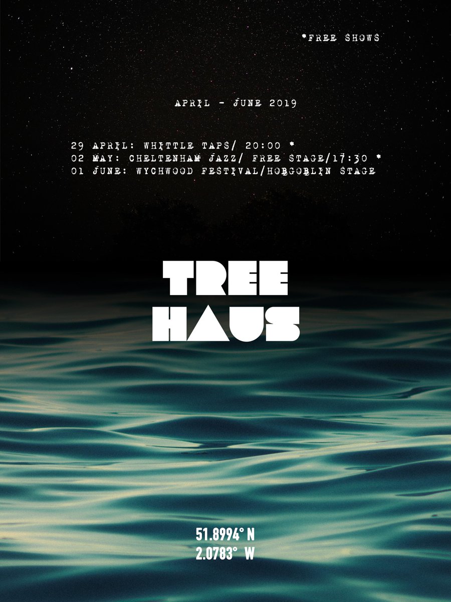 We can't wait to be playing again, looking forward to hopefully seeing lots of you there! Check out our latest release 'My Time (feat. <a href="/wtrclrsband/">Watercolours</a> )'
hyperurl.co/treecolours
🌲🏠
