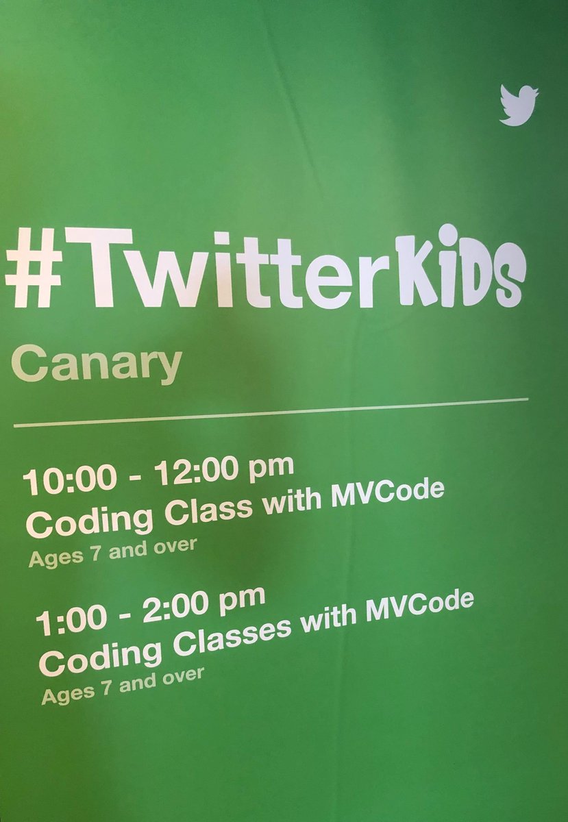 mvcode's tweet image. Thanks @Twitter for having @mvcode teach coding at Twitter's Take Your Kids To Work Day!
#TakeYourChildToWorkDay #TwitterKids #KidsCoding
