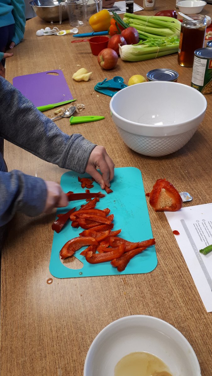 TessCurtisJB's tweet photo. The best way to learn is to take risks. The best way to learn how to cook meals is to eat :) Cooking club with the Gr.6s at John Black has been tasty and fun experiential learning! @JohnBlackPS @UGExperiential https://t.co/EYSSFdRhP4