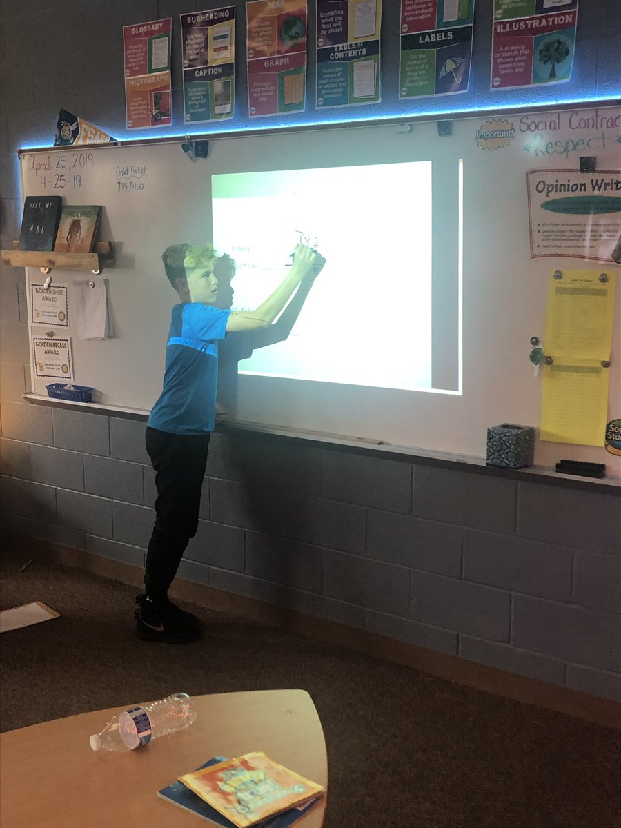MrSpicerTweets's tweet photo. #StudentLed math reviews to prepare for our unit assessment. Love this way of checking their ability to teach the class AND encourage growth in the leader! @sanderson_jenn #HeritageLearn #motivatedandselfdirected https://t.co/esfIZN5IVG