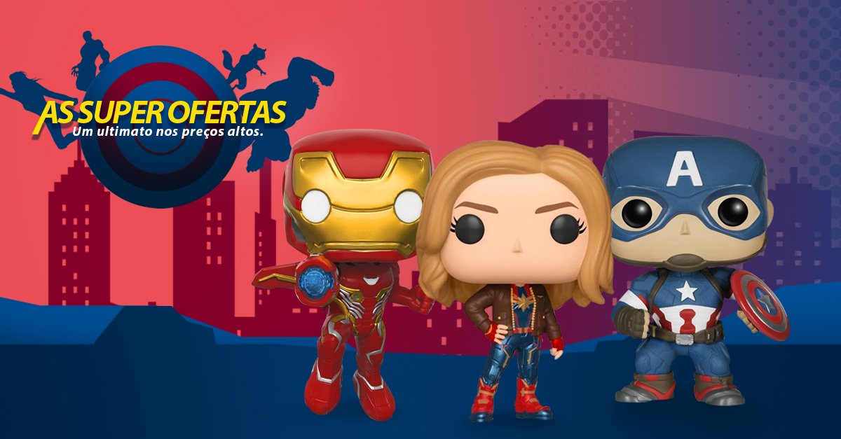 O épico filme #VingadoresUltimato chegou aos cinemas. Por isso, fizemos uma seleção de itens Marvel para você. Compre e tenha seus pesonagens favoritos. wal.mw/2VrEYiD #Avengers #Marvel