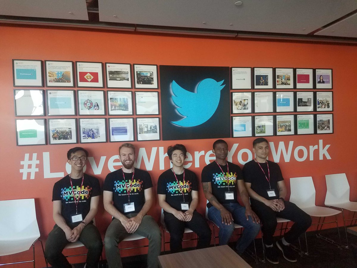 mvcode's tweet image. MVCode is at Twitter Today!
Thanks @Twitter for having @mvcode teach coding at Twitter’s Take Your Child To Work Day!
#TakeYourChildToWorkDay #TwitterKids #KidsCoding