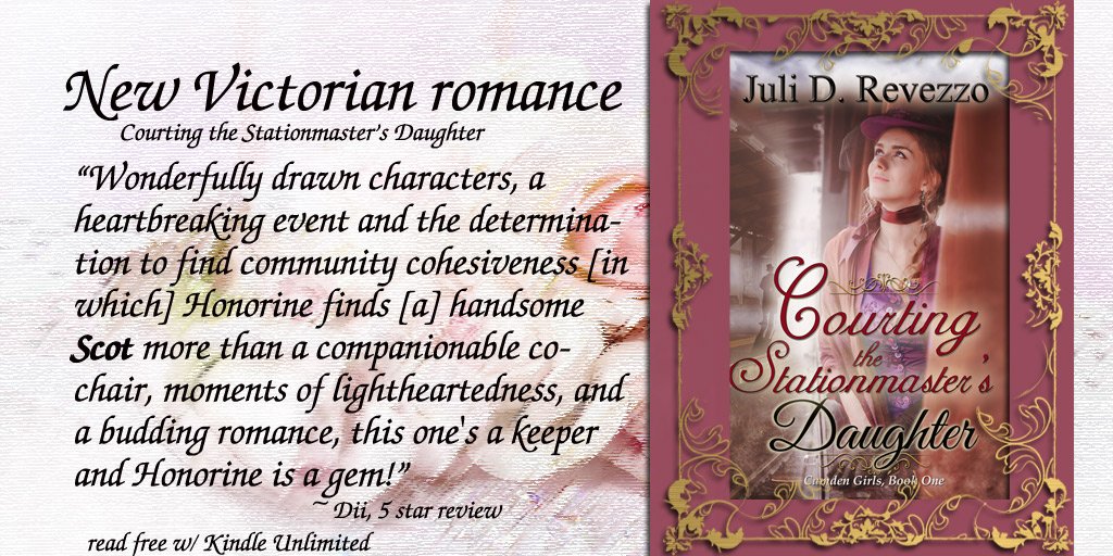 julidrevezzo's tweet photo. Shane didn't mean to fall in love with his boss's daughter, but... COURTING THE STATIONMASTER'S DAUGHTER https://t.co/7t8sUBBv37 #Newrelease #Victorian #RomanceNovel #FREE w/ #KindleUnlimited #halfScot #fullhot #sweetromance #tw4rw https://t.co/bOP26COSLM