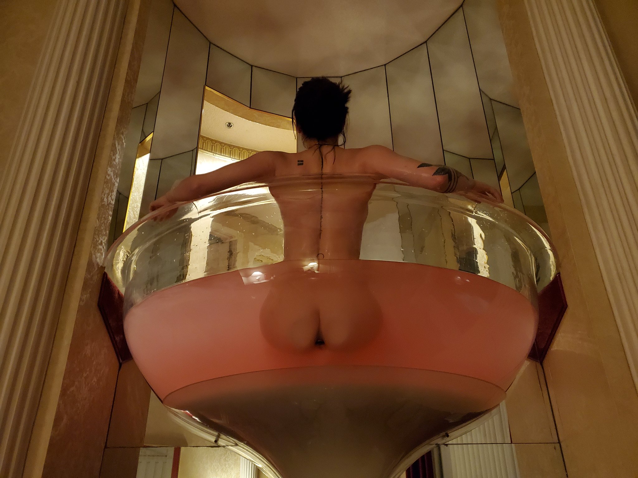 You wish you were here. Yes, that's a butt plug in my ass. https://t.co/eL3wGUiqMA