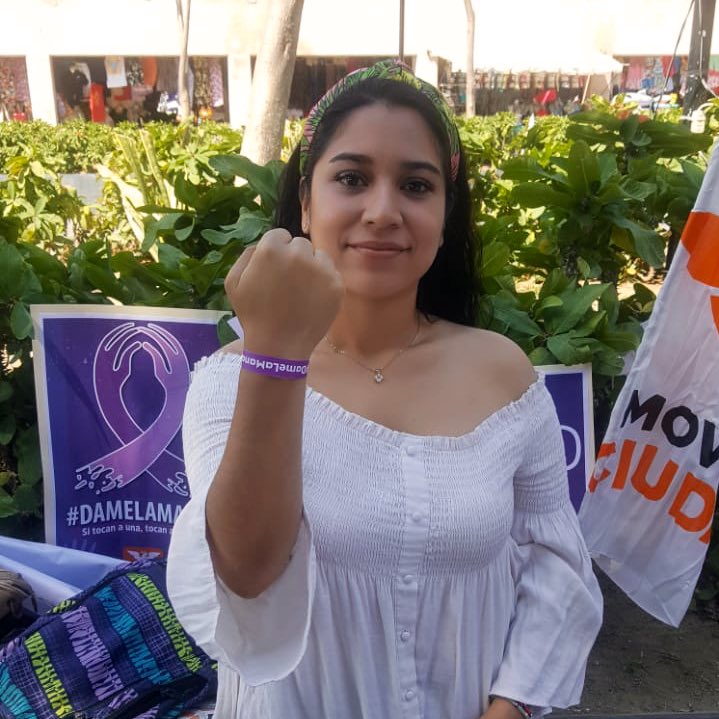 GuzmanVisairo's tweet photo. Hoy #DíaNaranja estuvimos en el Zócalo de #Acapulco con un grupo de compañeras de @MovCiudadanoAca repartiendo pulseras e información sobre la campaña #DameLaMano con la intención de generar conciencia sobre la violencia contra niñas y mujeres. ¡Si tocan a una tocan a todas! https://t.co/GuzZqDuhvM