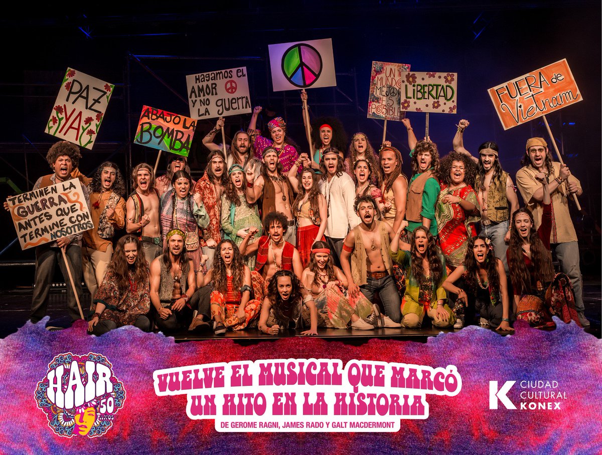 A 50 años de su estreno, #Hair vuelve a hablarle a toda una nueva generación. Con la adaptación, dirección general y puesta en escena de <a href="/PabloGorlero/">Pablo Gorlero</a>, la tribu intentará cambiar el mundo para convertirlo en un lugar mejor. 
bit.ly/EntradasHair